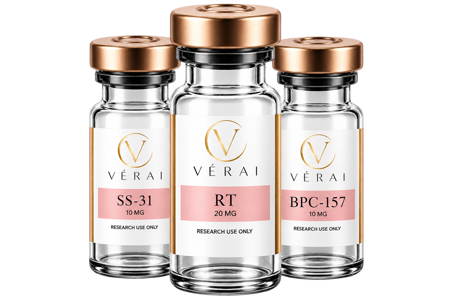 Verai 3-Bottle Research Compounds Showcase